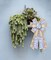 Large Spring Wreath Bows – Purple Butterfly Burlap with Blue Brown Lace Flowers for Indoor & Outdoor Decor